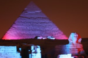 Pyramids Sound - light show..