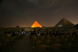 Pyramids Sound and light 'show..