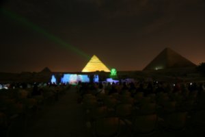 Pyramids Sound and light show'