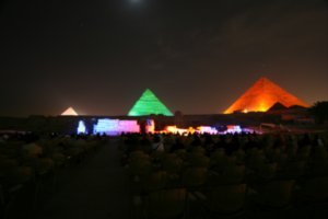 Pyramids Sound and light show..