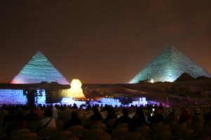 Pyramids Sound and light show.