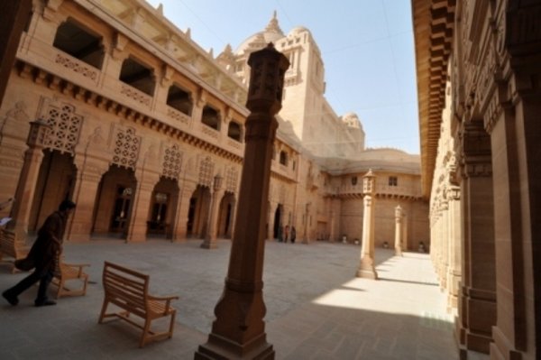 Umaid Bhawan courtyard