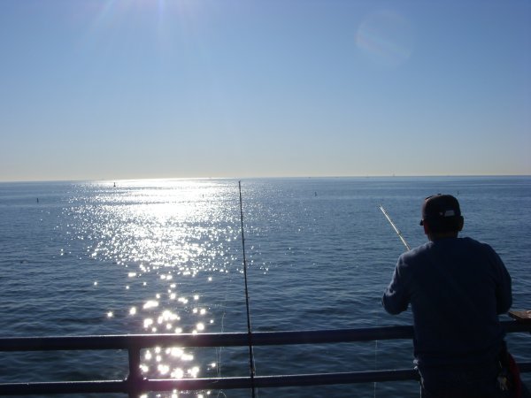 Mexican fishing off Santa Monica Pier 
