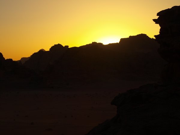 Wadi Rum (being a tourist) - sunset