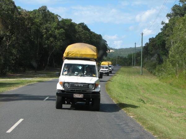 Paa vej til Fraser Island