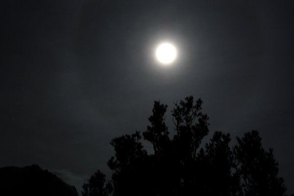 Full moon over Merapi