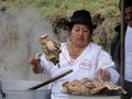 Tripe stew - her face says it all!