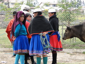 Local women at Ingapirca's Thursday Market