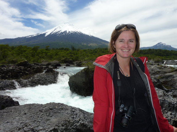 Mount Osorno and the waterfall