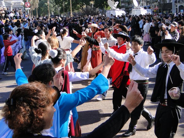 Folk dancing on 9th July
