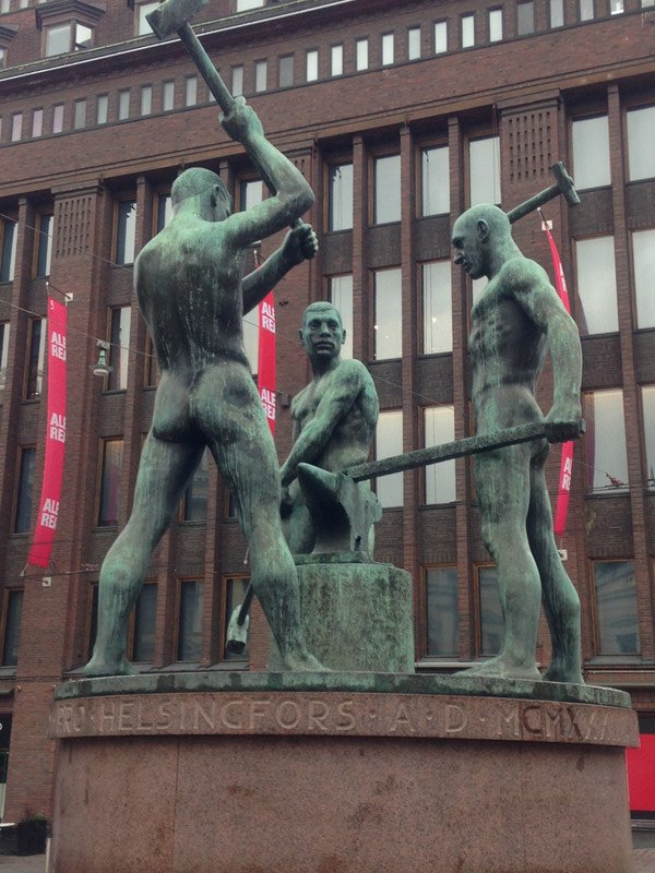 Three Men Statue, Helsinki