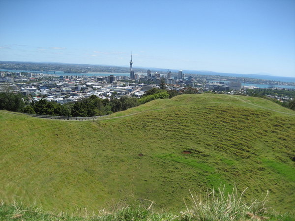 From Mt Eden looking at crater