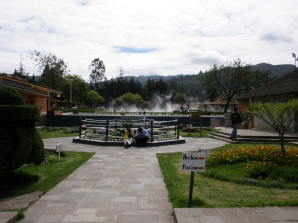 The gardens leading to the hot springs
