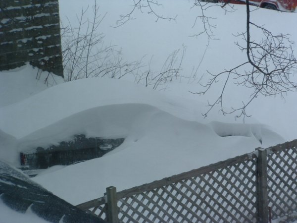 My car is under that snow really it is 