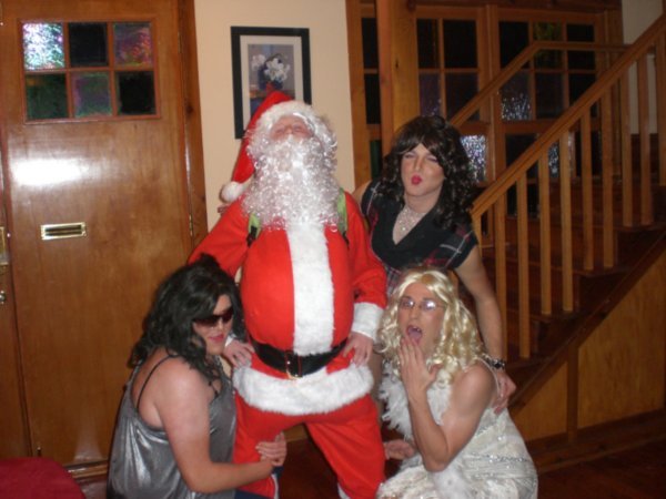 The "girls" and Santa
