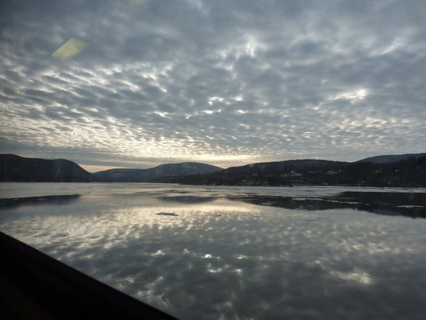 View from the train on the way from Poughkeepsie to NYC