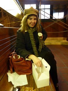 Boulia and cake in Poughkeepsie station