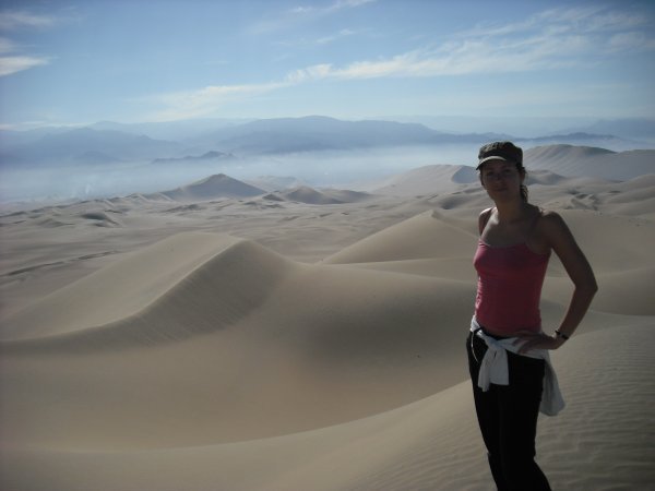 The sanddunes in Huacachina where I did some sandboarding.