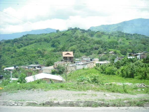 The beautiful landscape of Colombia with a lot of green.