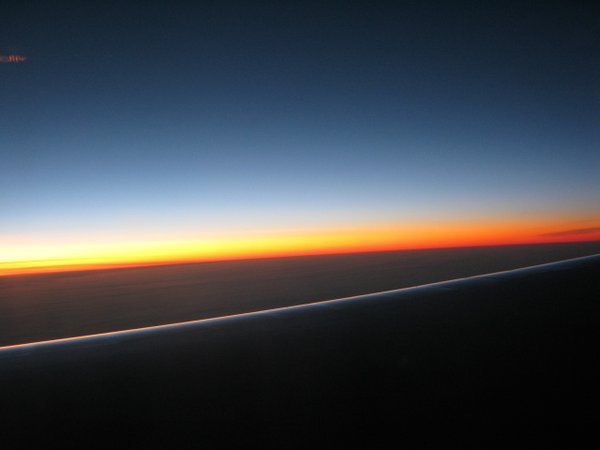 Sunrise over the Antartic