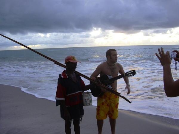 Guilherme en een of andere fisherman