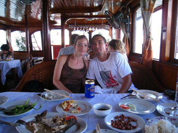 Dinner on the boat