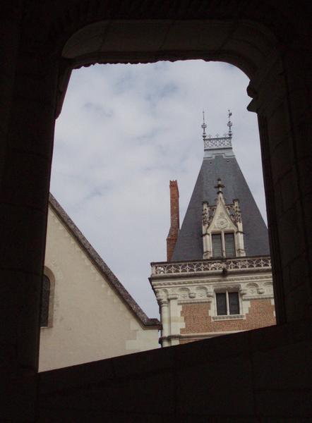 Through a window at Blois Chateau