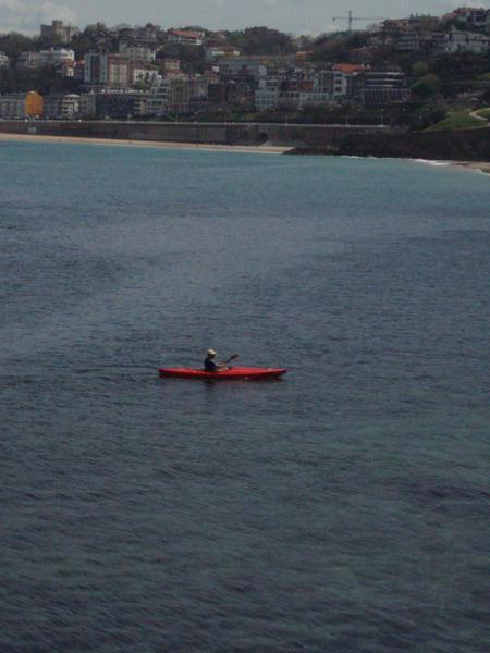 Kayak in San Sebastian bay 