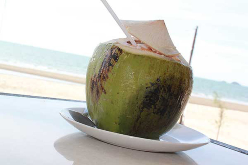 Coconut break at Khao Takiab