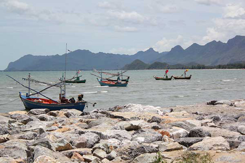 Fishing boats at Khao Kalok