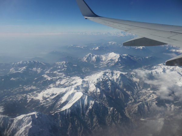 View of the French/Italian Alps