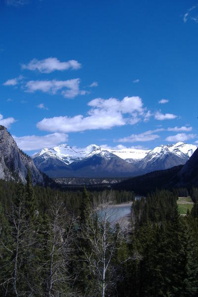 Million Dollar view from the Banff springs hotel