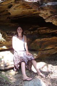in a cave on the central coast