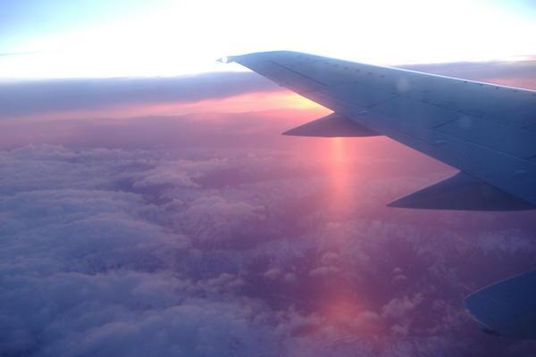 Bye NZ.. Flying over Auckland towards Fiji!