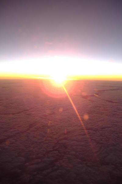 Sun rise on the way to Oz