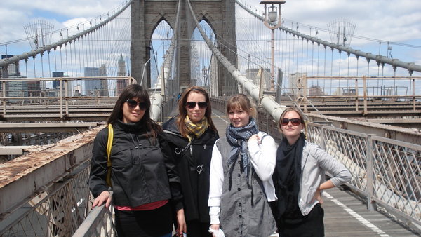 Os på Brooklyn Bridge