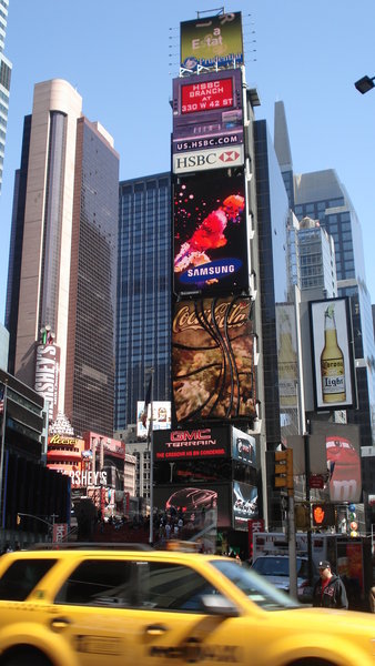 Times Square i dagslys
