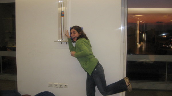 me "running" with a 2004 Olympic torch