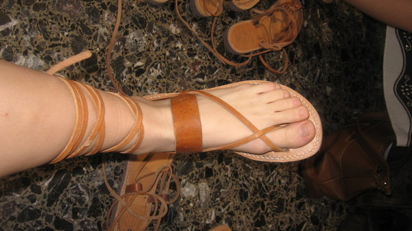 my new "Hermes" sandals!