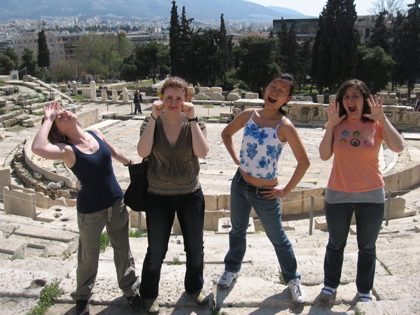 acting at the theater of Dionysus