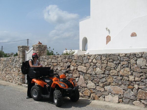 Whitney with the ATV