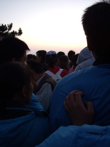 A billion people in front of me to get sunrise views..its a good thing I have long arms.
