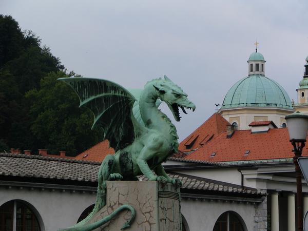 The Dragon Bridge in Ljubljana