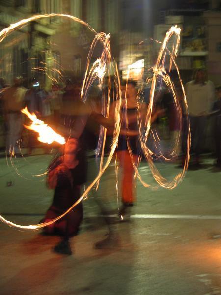 Metelkova Fire Dancers