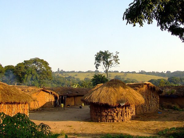 Village near Lutoboka bay