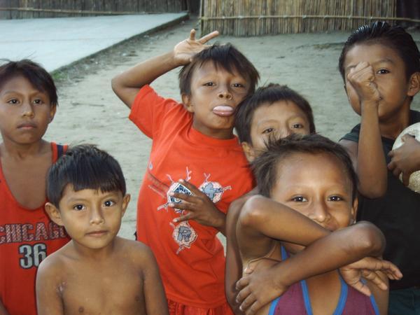 Kuna kids in the village