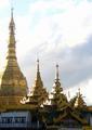 Sule Pagoda spires