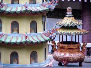 Detail from the courtyard pagoda