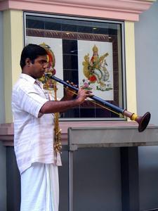 Musician in the Hindu ceremony