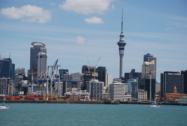 Auckland City from the ferry
